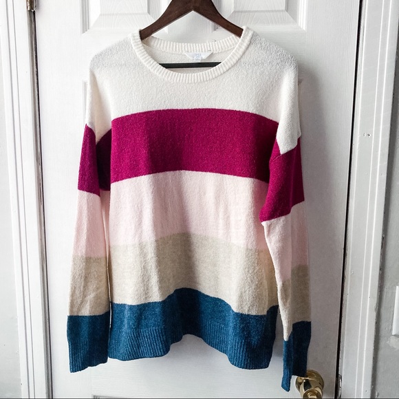 Time and Tru Sweaters - {Time and Tru} Color Block Sweater